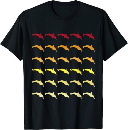 Orca Retro Animal Pattern T-Shirt