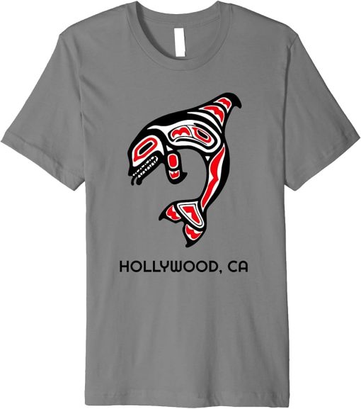 California Hollywood Native American Orca Killer Whale Gift Premium T-Shirt